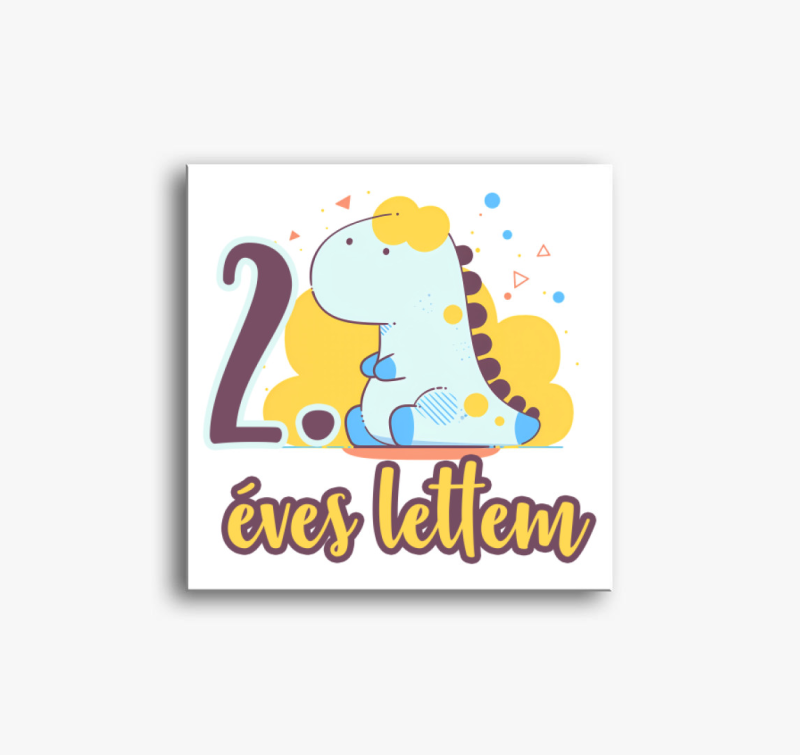 Dinós 2 éves lettem vászonkép