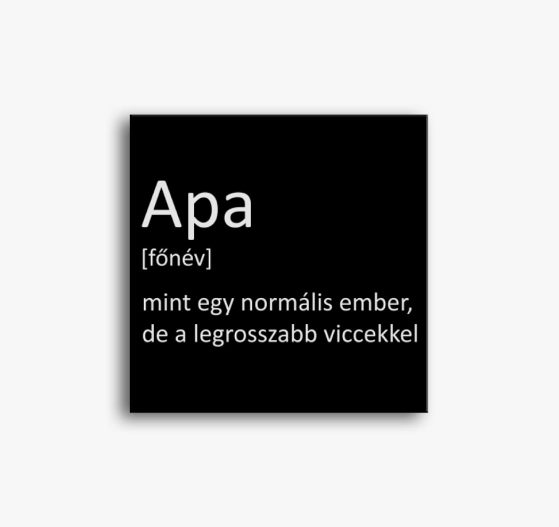 Apa szó jelentése vászonkép