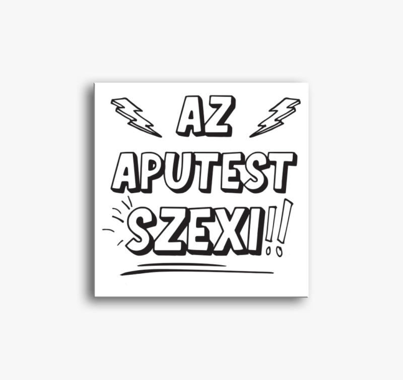 Az aputest szexi vászonkép