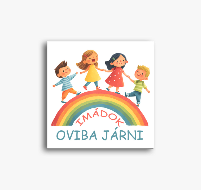 Imádok oviba járni vászonkép