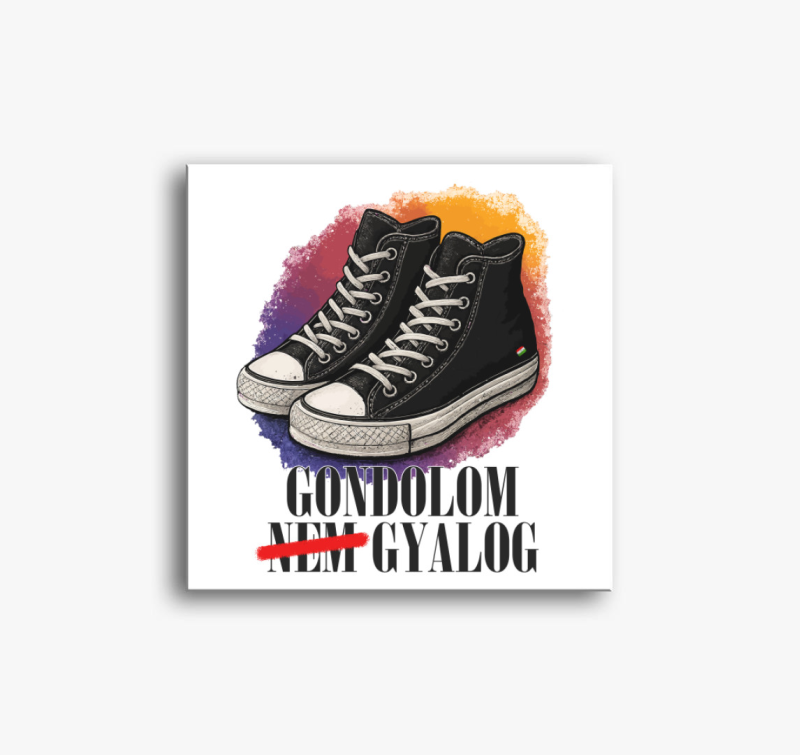 Gondolom Nem Gyalog vászonkép