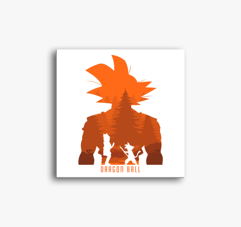 Goku sziluett vászonkép