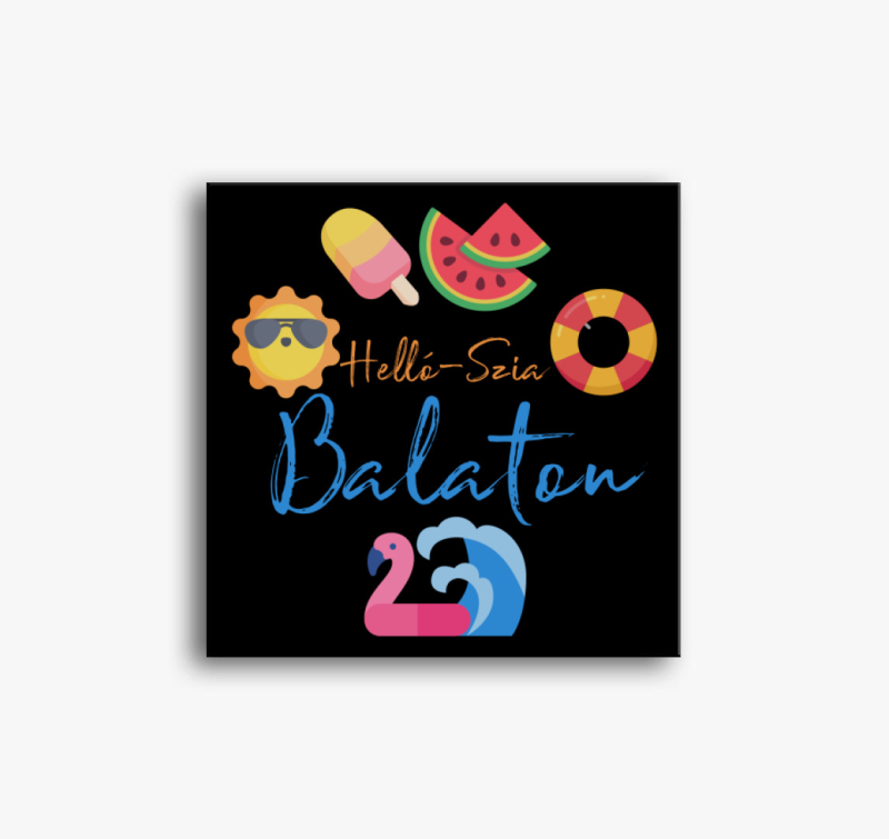 Hello-Szia Balaton vászonkép