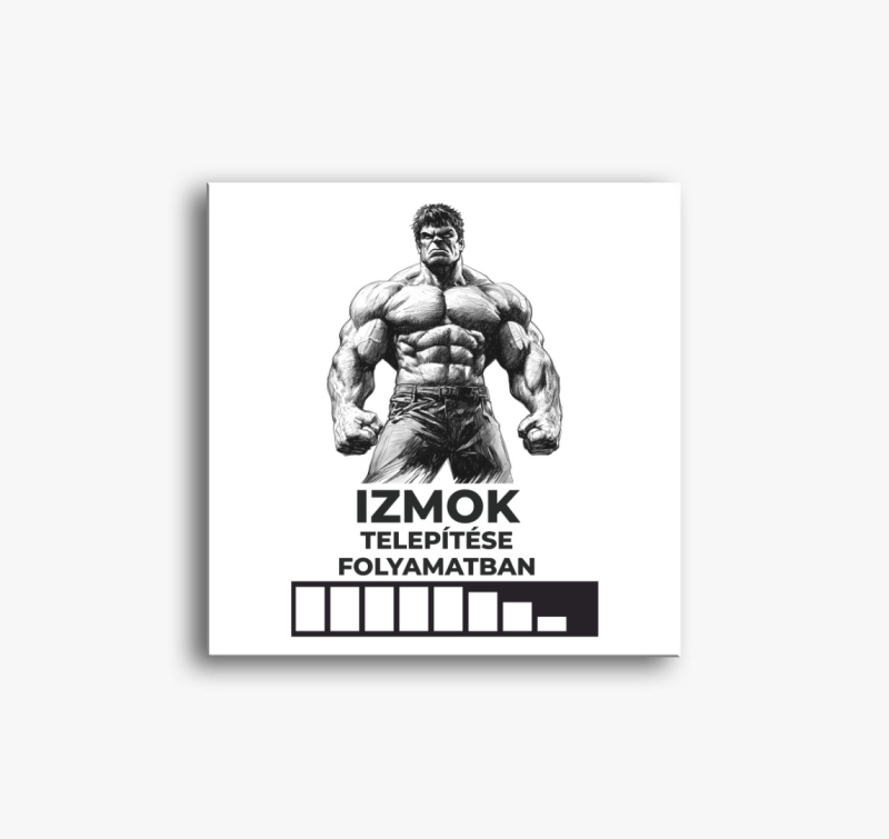 Izmok Telepítése Folyamatban vászonkép