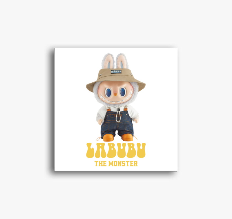 Sapkás labubu vászonkép 