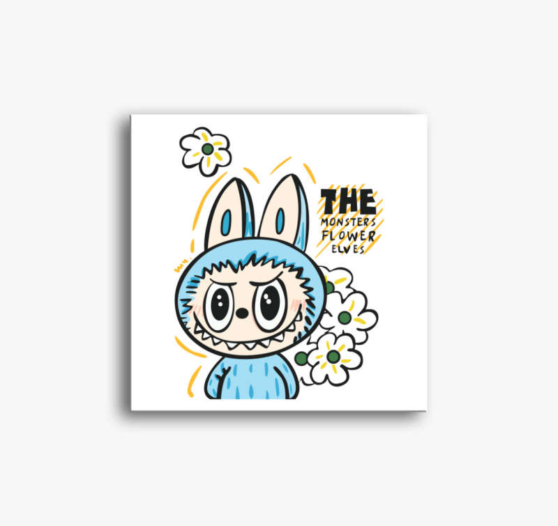 The monster-flower elves labubu vászonkép 