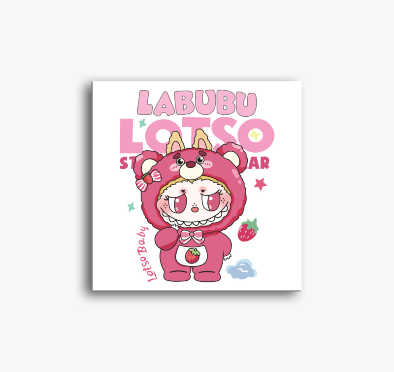 Lotso bear labubu vászonkép 