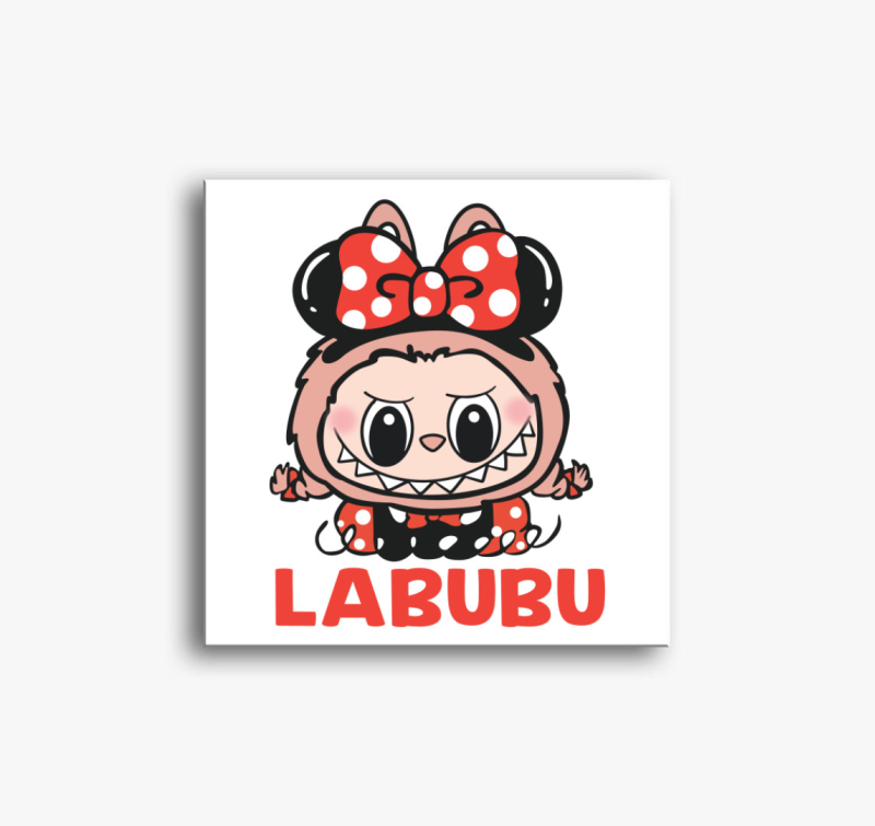 Masnis kislány labubu vászonkép 