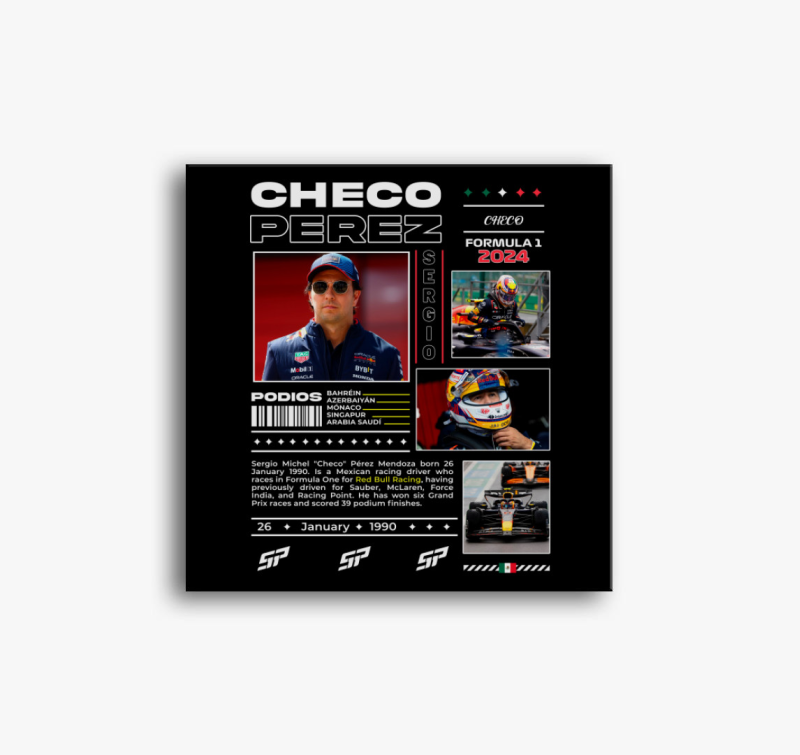 Checo Perez vászonkép