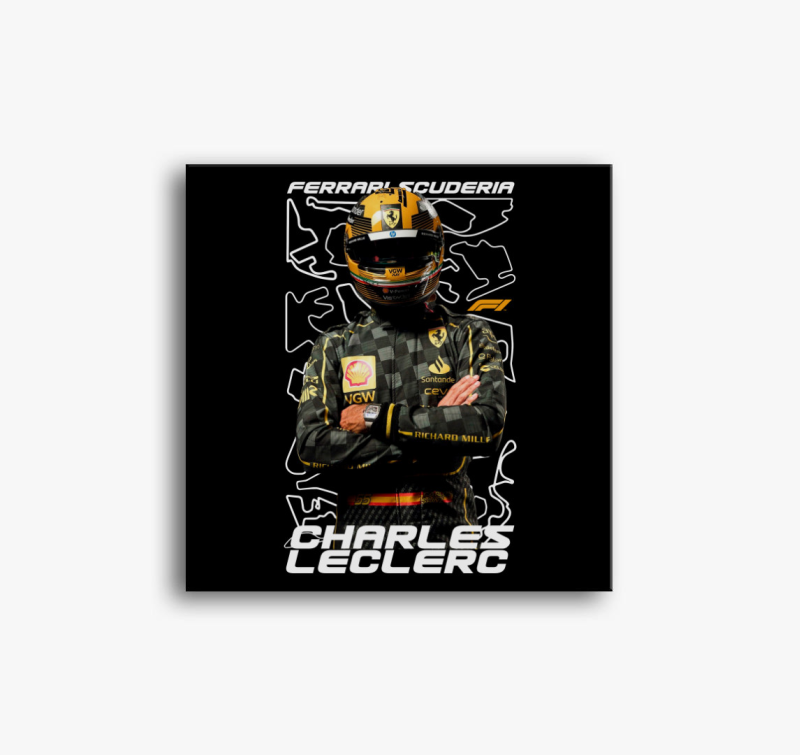 Leclerc Ferrari Scuderia vászonkép