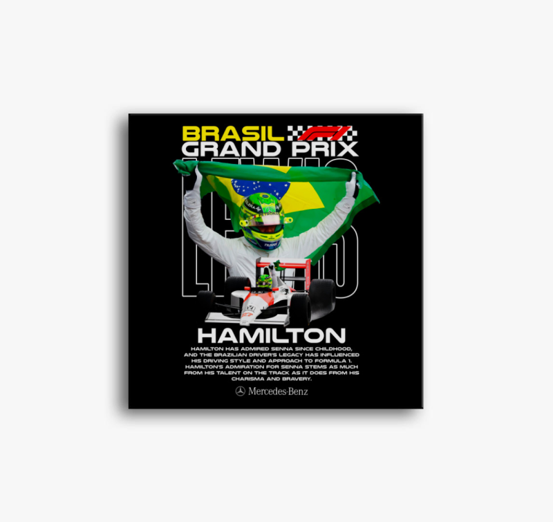 Lewis Hamilton Brasil vászonkép