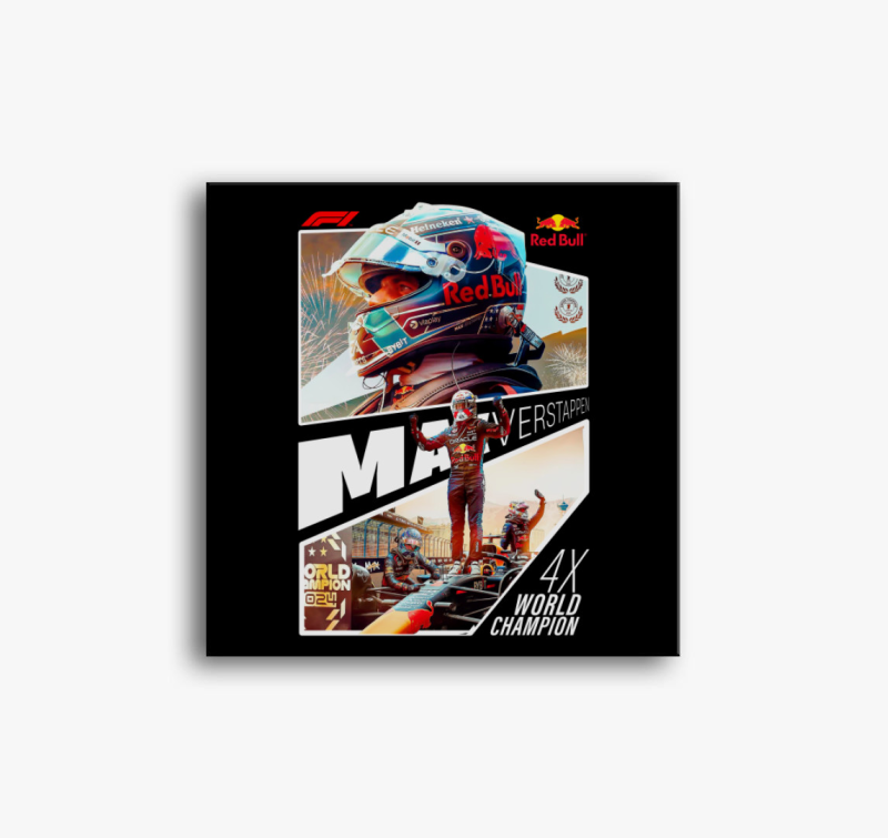 Max Verstappen World Champion vászonkép