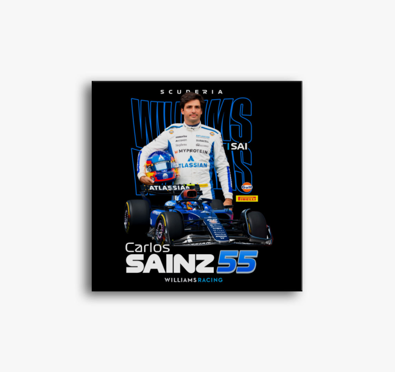 Carlos Sainz Williams vászonkép