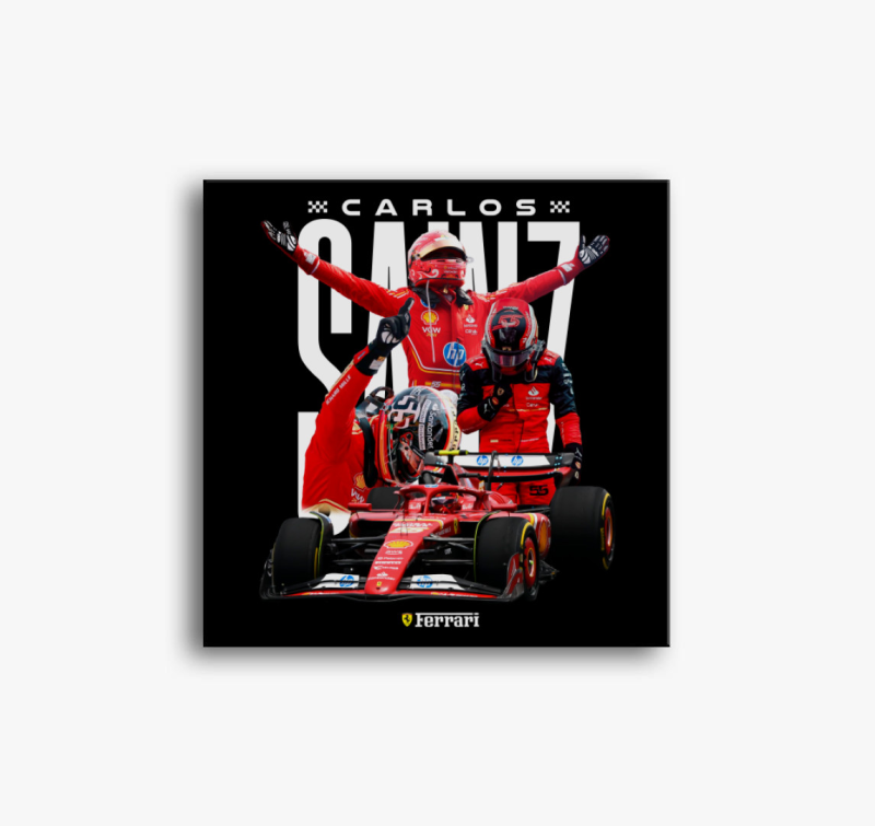 Carlos Sainz Ferrari vászonkép