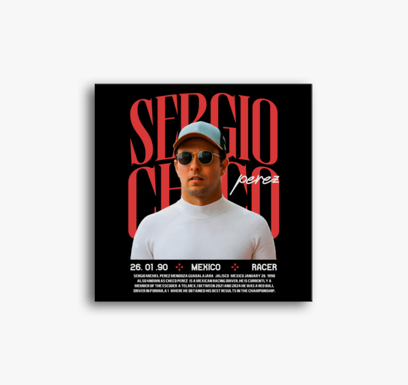 Sergio Perez vászonkép