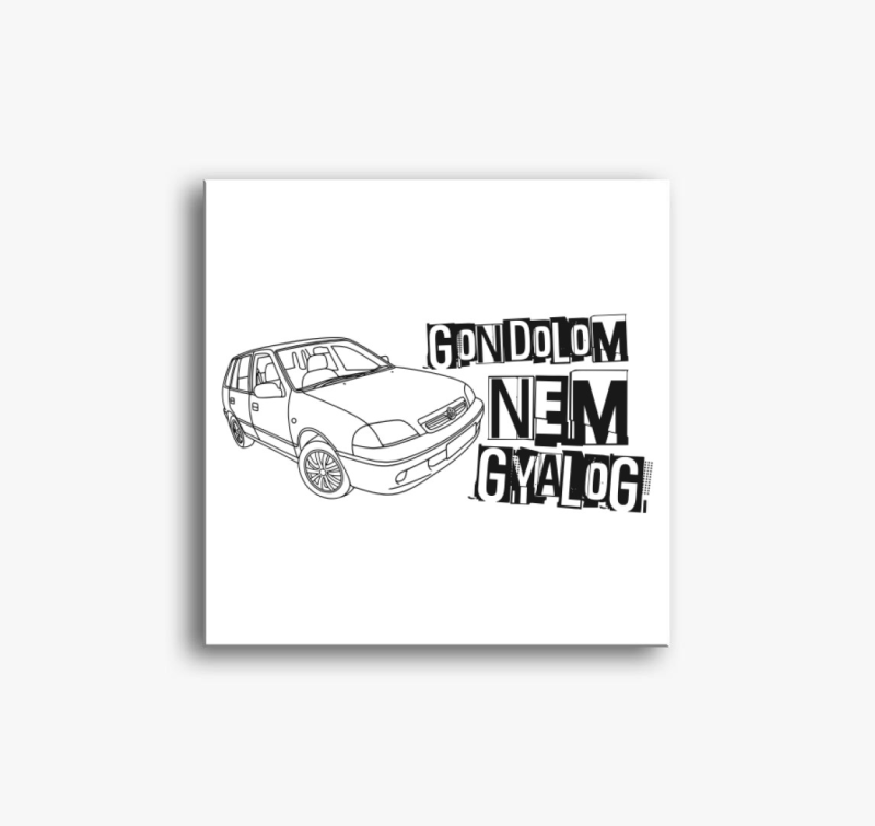 Gondolom Nem Gyalog Suzukis vászonkép 1