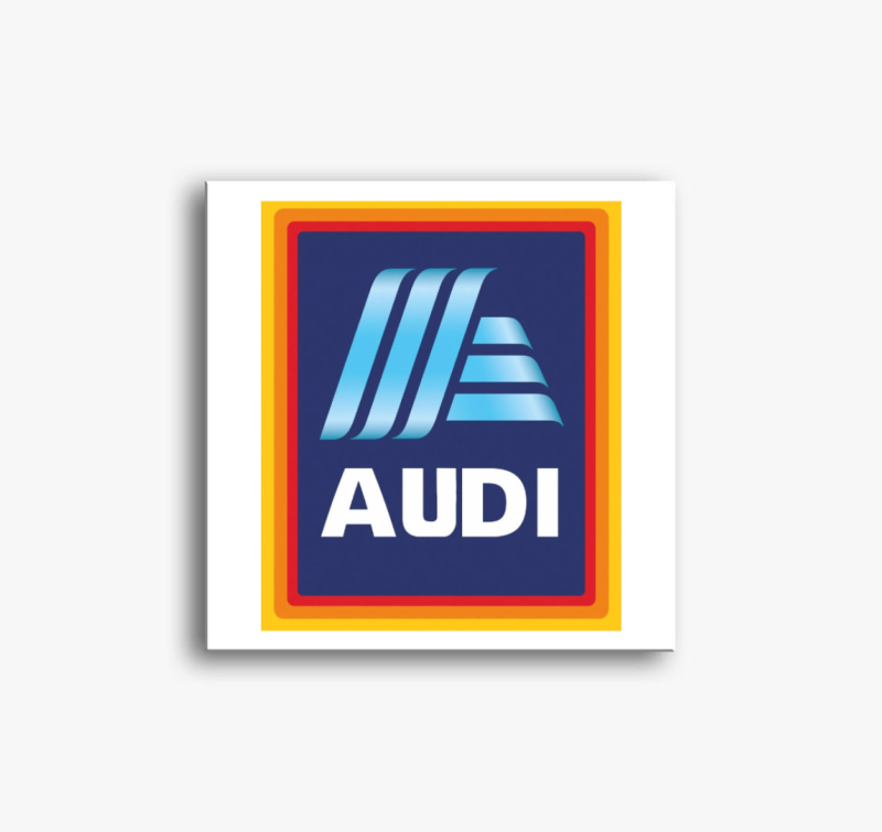 Audi bolt vicces vászonkép