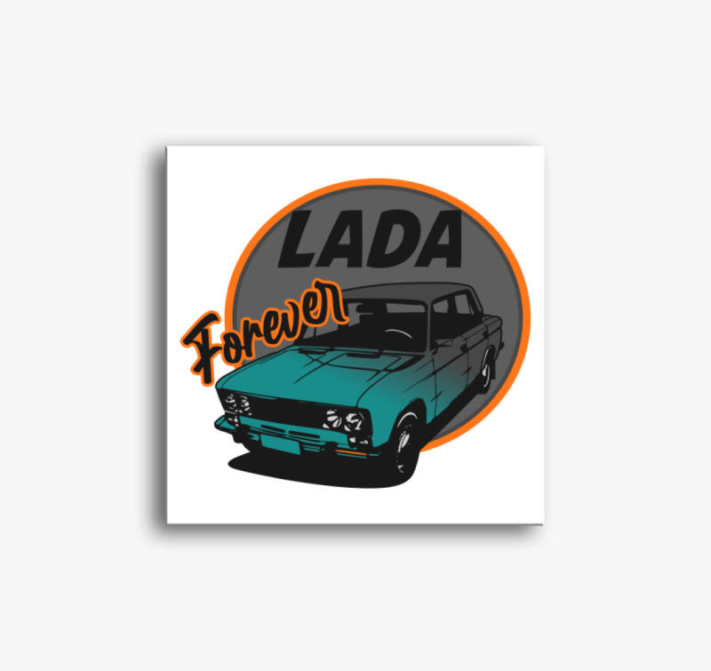 Lada szerelmeseinek mintás vászonkép