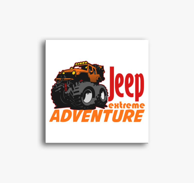 Jeep mintás vászonkép