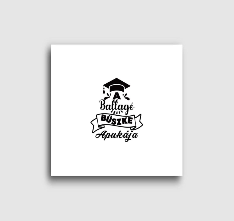 A ballagó büszke apukája vászonkép