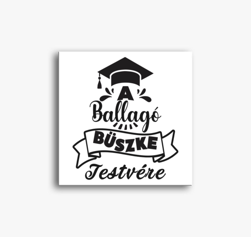 A ballagó büszke testvére vászonkép