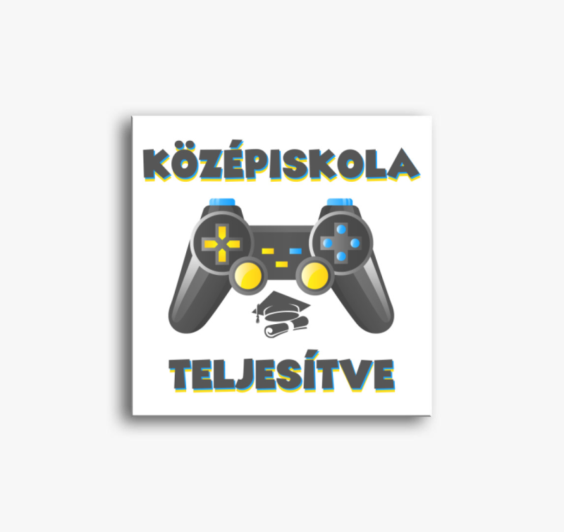 Középiskola teljesítve vászonkép