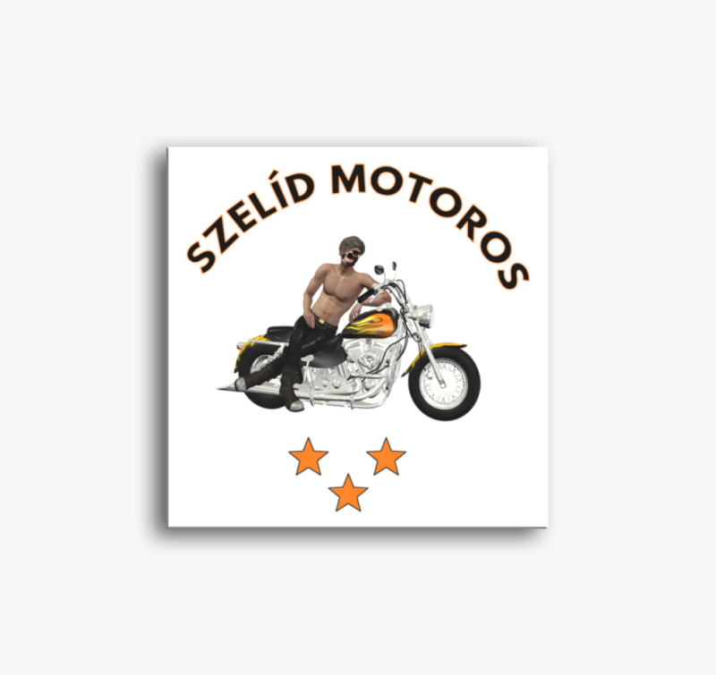 Szelíd Motoros vászonkép