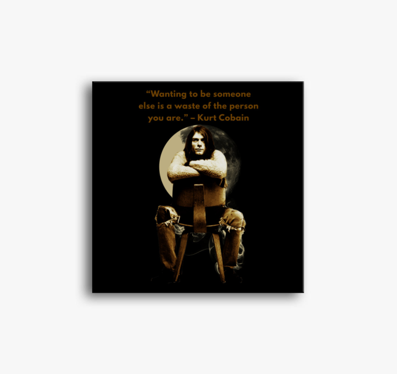Kurt Cobain újabb idézetes vászonkép