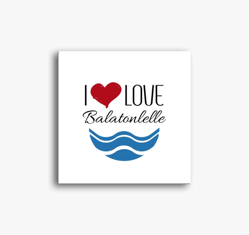 I love Balatonlelle vászonkép