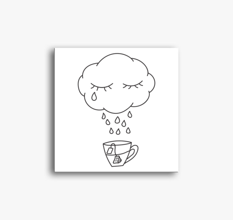 Esőfelhő vászonkép