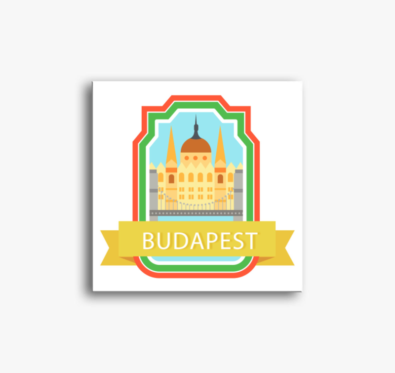 Budapest magyar vászonkép
