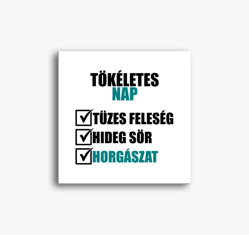 Tökéletes nap a horgászatra vászonkép