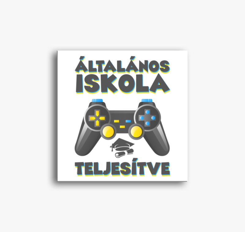 Általános iskola teljesítve vászonkép
