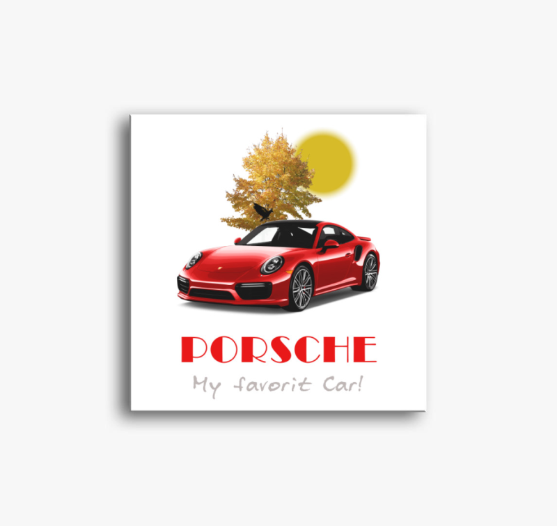 Red Porsche vászonkép