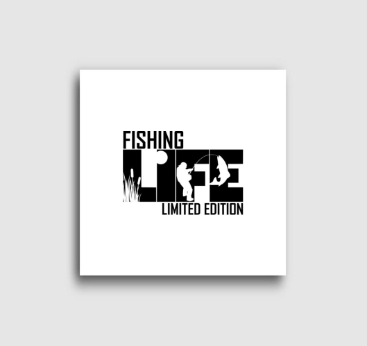 Fishing life feliratos vászonk...