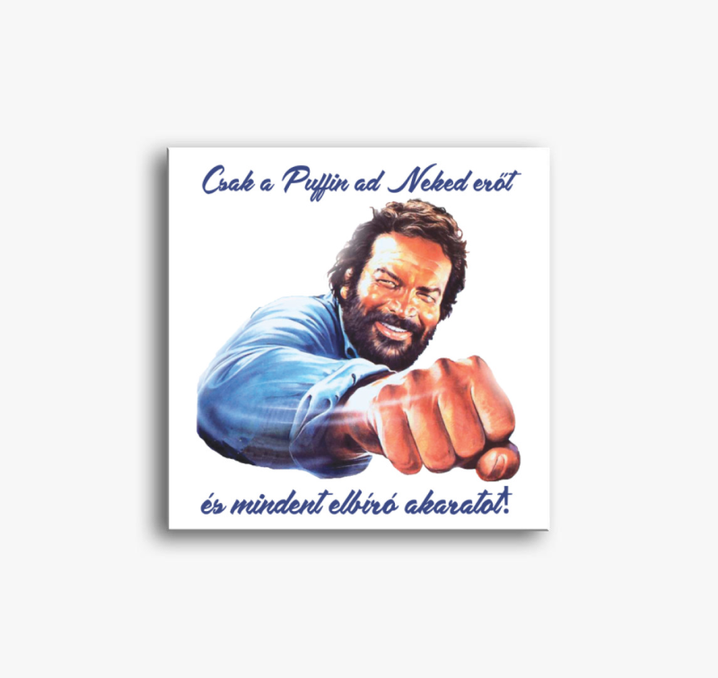 Bud Spencer puffin ököl vászonkép