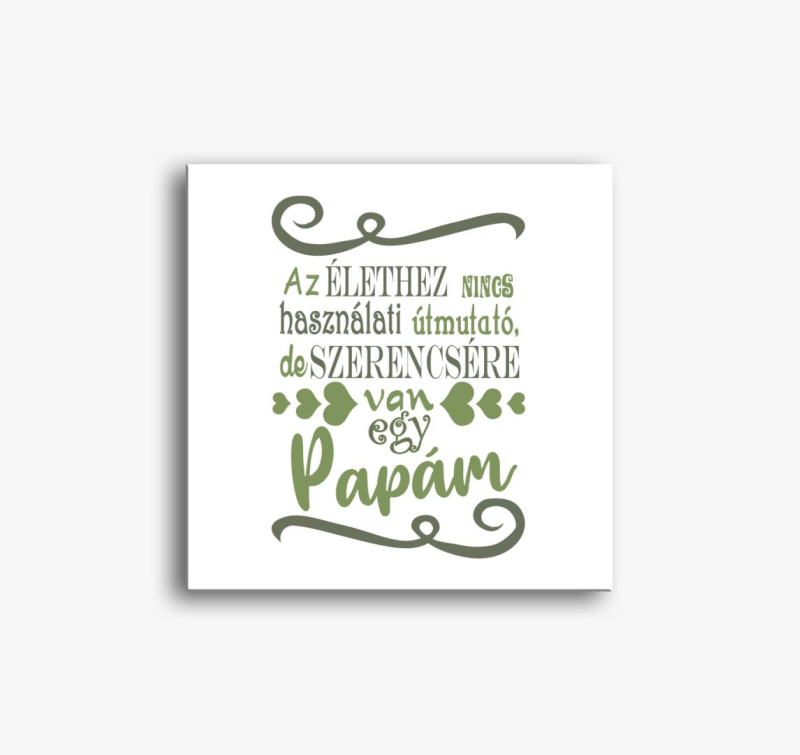 Szerencsére van egy papám vászonkép