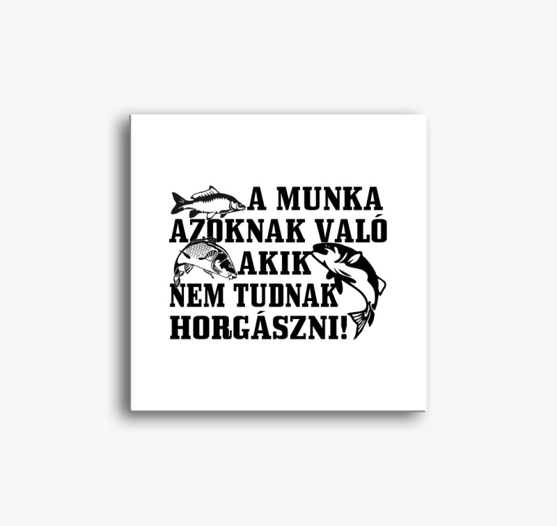 Munka azoknak való akik nem tudnak horgászni vászonkép