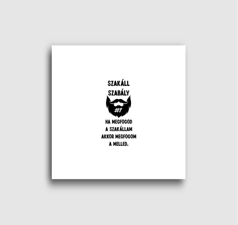 Szakáll szabály vászonkép