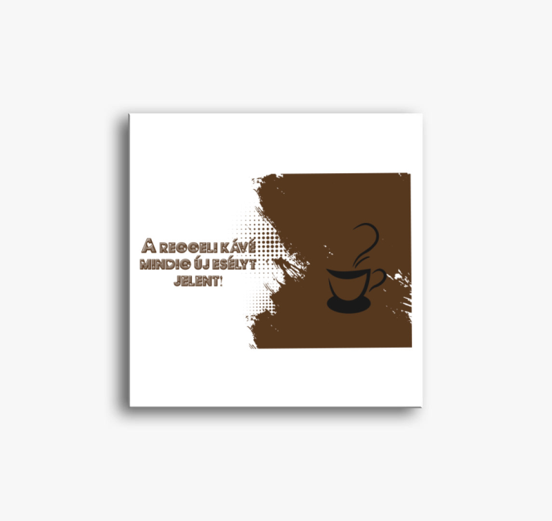 Reggeli kávé vászonkép