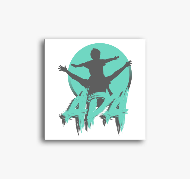 Apa gyerek vászonkép