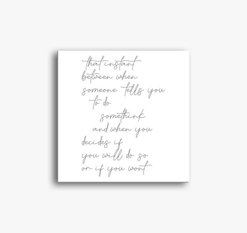 Feliratos vászonkép