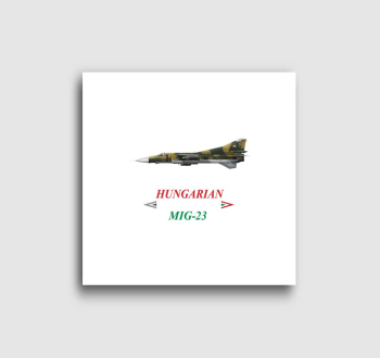 MIG-23 piros-fehér-zöld felirattal vászonkép
