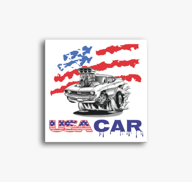 Amerikai autós vászonkép