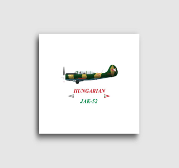 Jak-52 légierő piros-fehér-zöld felirattal vászonkép