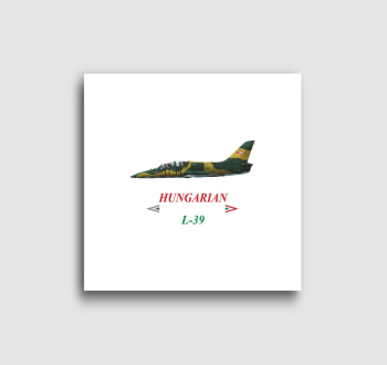 L-39 piros-fehér-zöld felirattal vászonkép