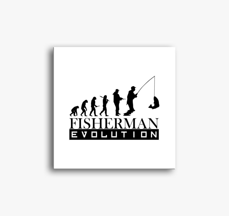 Fisherman evolution vászonkép
