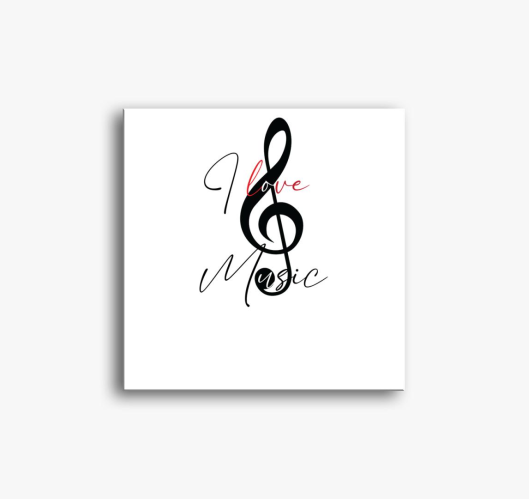 I love music vászonkép