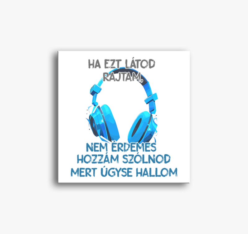 Gamer Fejhallgató vászonkép