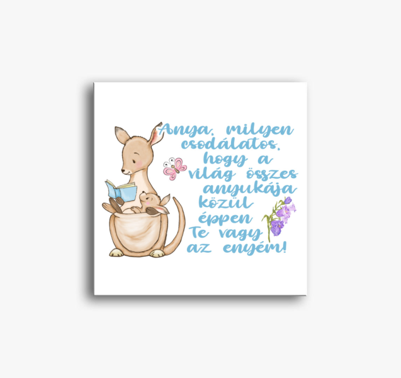 Anya milyen csodálatos kenguru fiús vászonkép